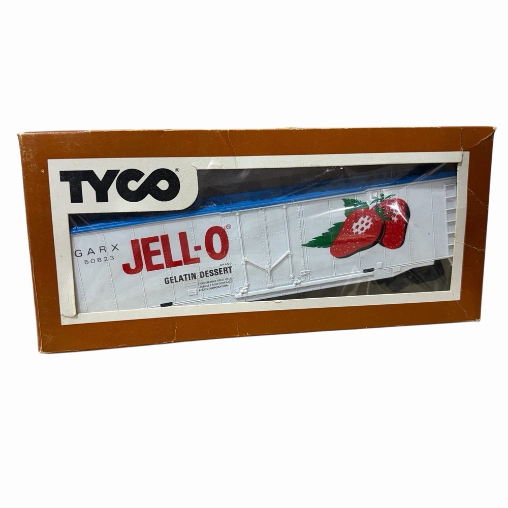 TYCO Vintage No.365-A JELL-O Covered Hopper Billboard‎ Train Box Car